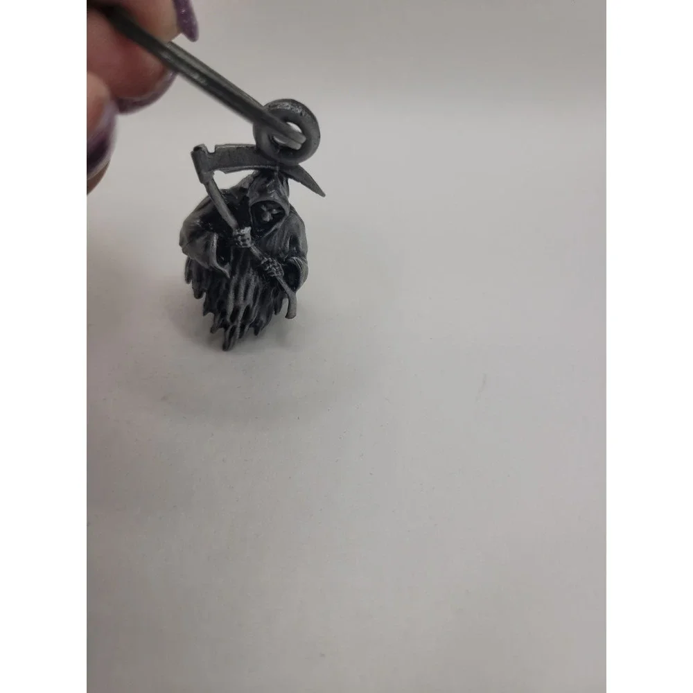 Grim Reaper Skull Scythe Gothic Biker Skeleton Death ToneMotorcycle Bell